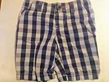 Carter's Girl's Blue  White Checked Walking Shorts Size 3