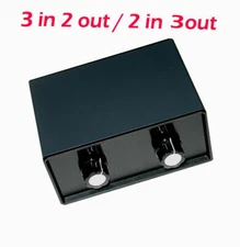 Stereo 3-IN-2-OUT RCA Audio Signal Splitter / Switcher Selector Passive Preamp