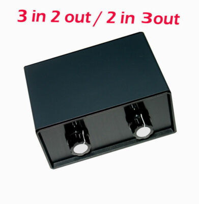 Stereo 3-IN-2-OUT RCA Audio Signal Splitter / Switcher Selector Passive Preamp