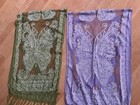 2 NEW THAILAND SCARFS SHAWL WRAP METALLIC SHIMMER — photo 2