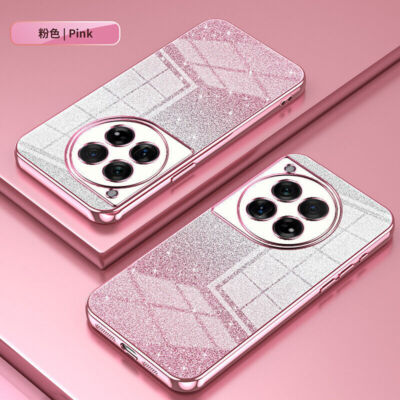For OnePlus , Phone Case Bling Glitter Plating Soft TPU Clear Cover Shockproof