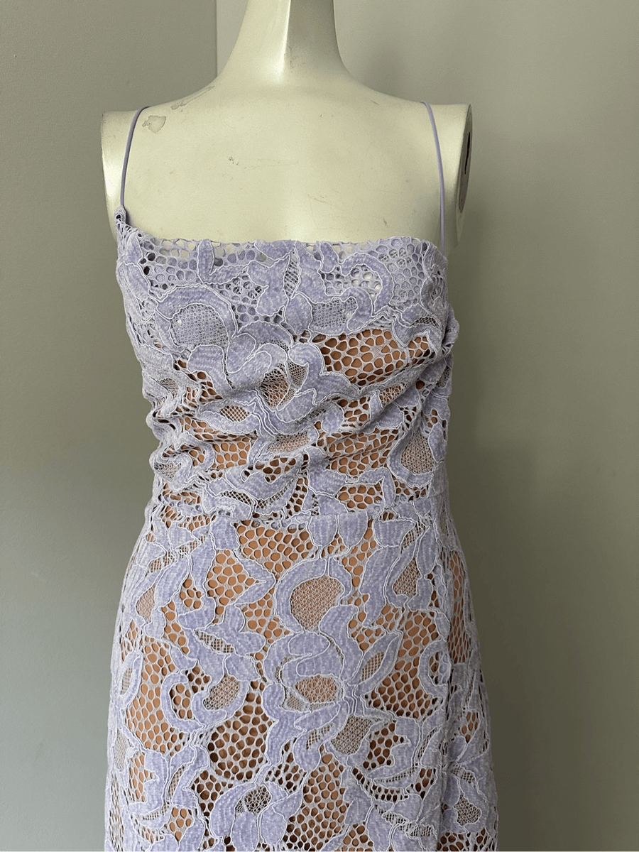 For Love & Lemons Rosemary Midi Dress Purple | eBay