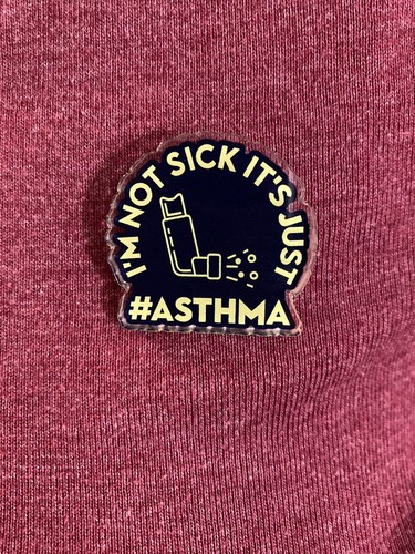 asthma lapel pin | Funny Lapel Pin - Picture 5 of 5