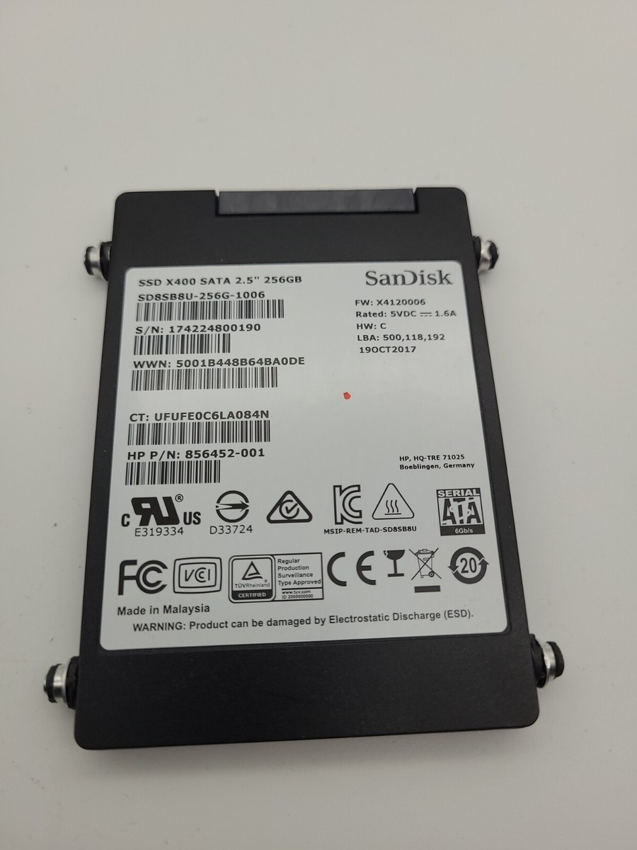 SanDisk X400 2.5 7MM 256GB SD8SB8U-256G-1012 SSD Internal Solid