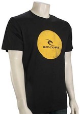 Rip Curl Corp Icon T-Shirt - Washed Black - New