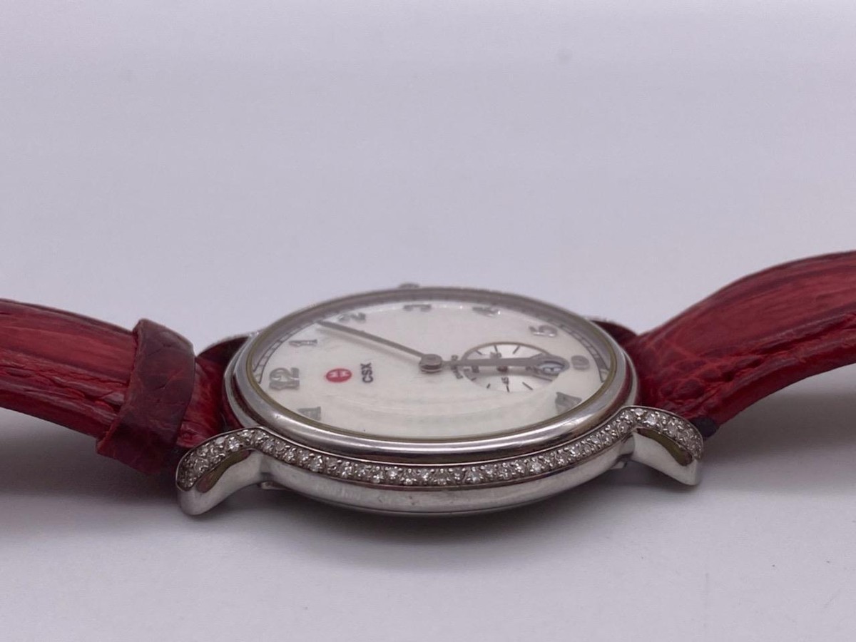 MICHELE CSX MW03K01A2025 DIAMOND BEZEL 38mm QUARTZ WATCH. | eBay