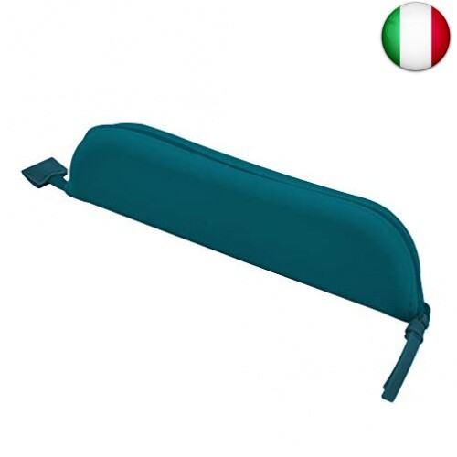 Legami - Astuccio in Morbido Silicone, 20x5 Cm, Petrol Blue - Foto 1 di 4