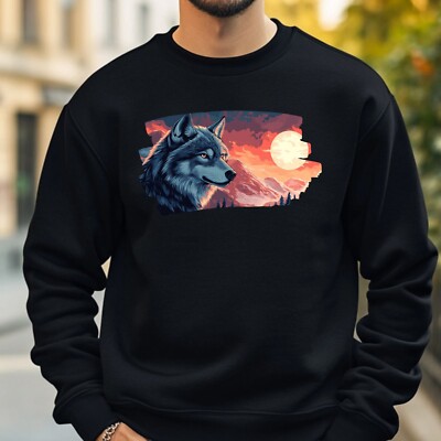 Wolf Anime Style Sweatshirt Cosy And Perfect For Any Occasion S To 4XL