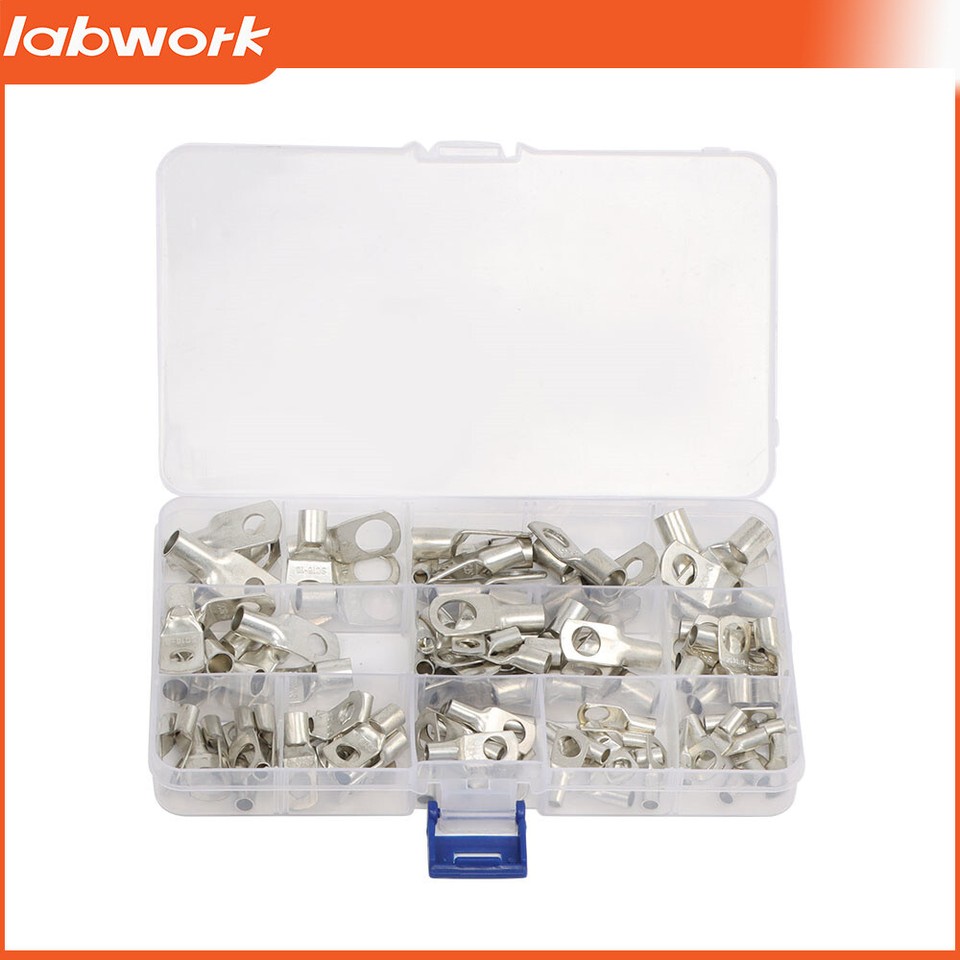 240/170Pcs Cable Lug Ring Battery Copper Tube Connector Kits Terminal