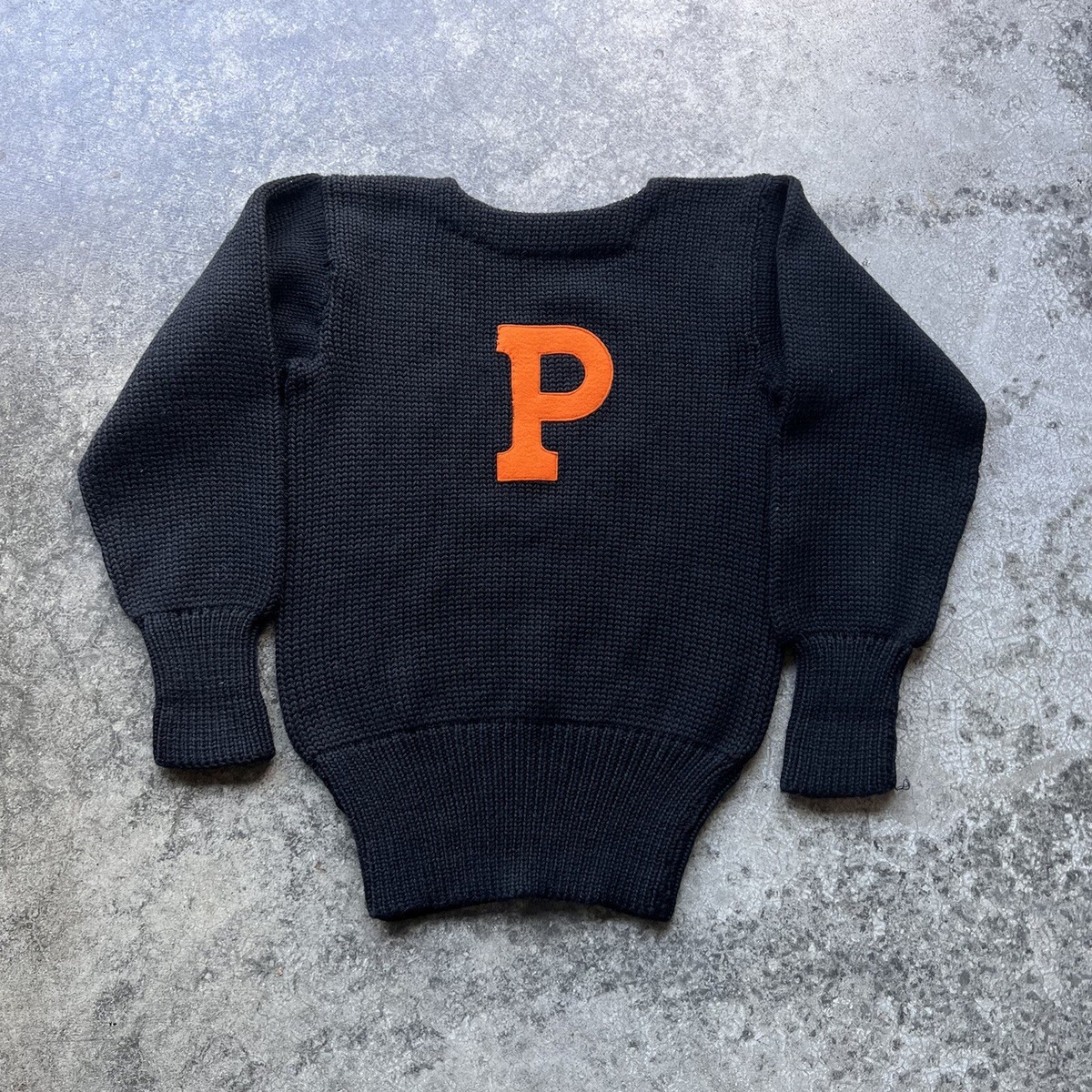 Vintage 40s Princeton University Lettering Wool Knit Vintage 40s Princeton University Lettering Wool Knit