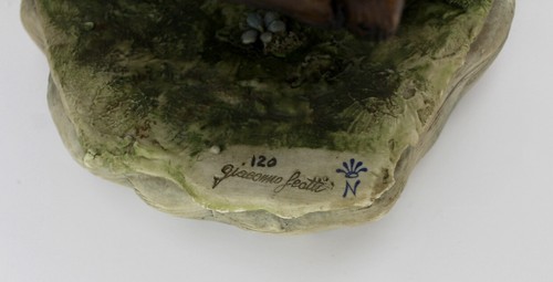 GROßE SCHWERE CAPODIMONTE Porzellan Gruppe Figur " Giacomo Scotti " 37 cm 4,1 KG - Bild 8 von 14