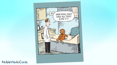 NobleWorks - Big Funny Get Well Soon Card 8.5 Inch - Cartoon Humor