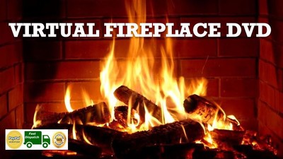 Virtual Log Fire Dvd Fire Place Soothing Relaxing Stress Sleep