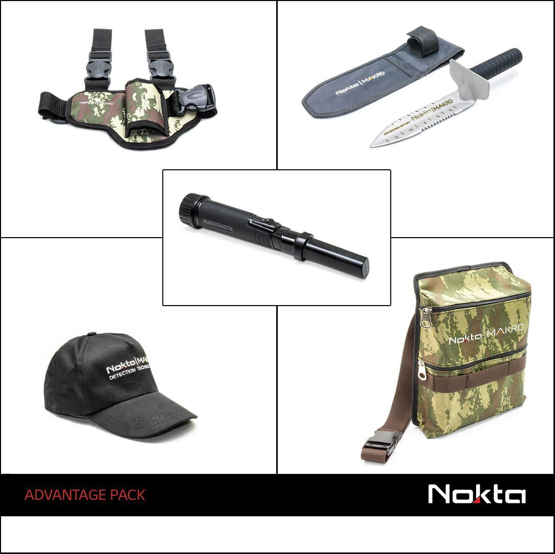 ACCESSORI NOKTA MAKRO COLTELLO SACCA PULSE DIVE POINTER FONDINA METAL DETECTOR