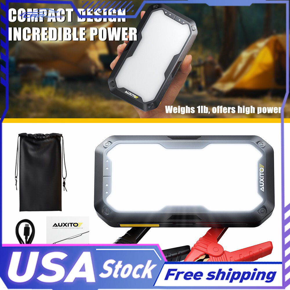 Car Jump Starter Booster Jumper Box Power Bank Battery Charger Portable 10400mAh