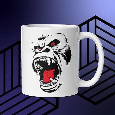 Gorilla Monkey Coffee/Tea Mug 11oz. Cup ( Double Sided ) Gift