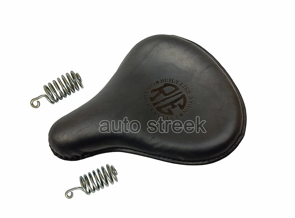 Fit For Royal Enfield Classic 500 350 Front Solo Leather Seat Black