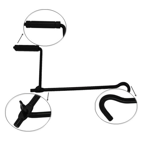 US Folding Car Scissor Jack Crank Lever Handle Rocker Lift Rod Post Hand Tool×1 - Picture 8 of 11
