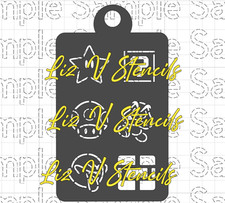 Super Mari O 1 - Face Painting STENCIL