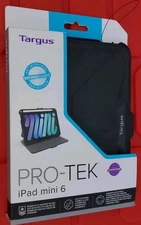 New Targus Pro-Tek For IPad Mini 6 Case Black THZ911US Antimicrobial Protection