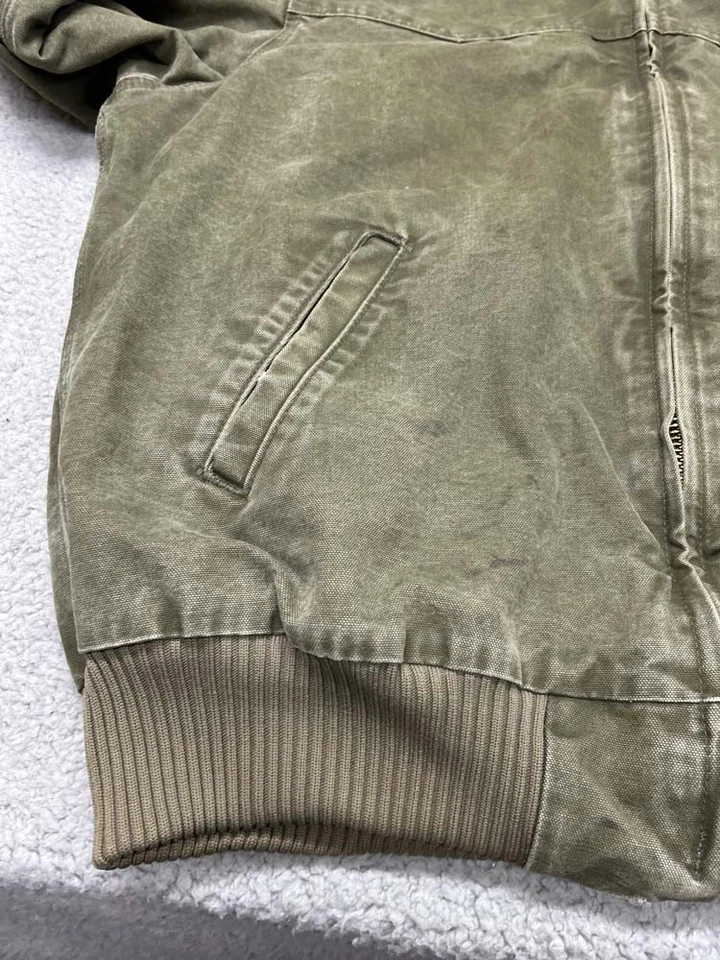 De Colección Chaqueta Carhartt Santa Fe Envejecida Para Hombre Talla Extra Grande Tareas Abrigo Foto 2 de 4