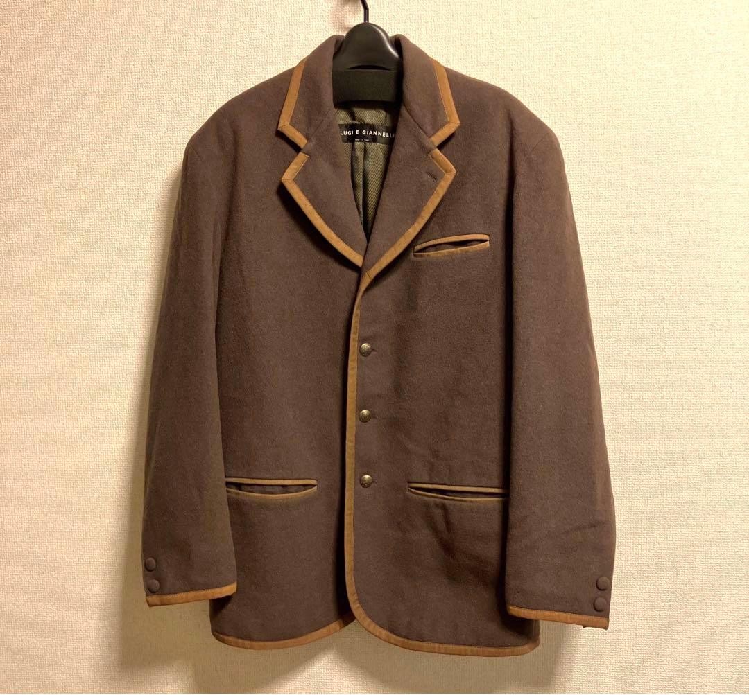 VINTAGE 90s CALUGI E GIANNELLI Made in Italy Wool Camel Tyrolean Jacket Large image 2