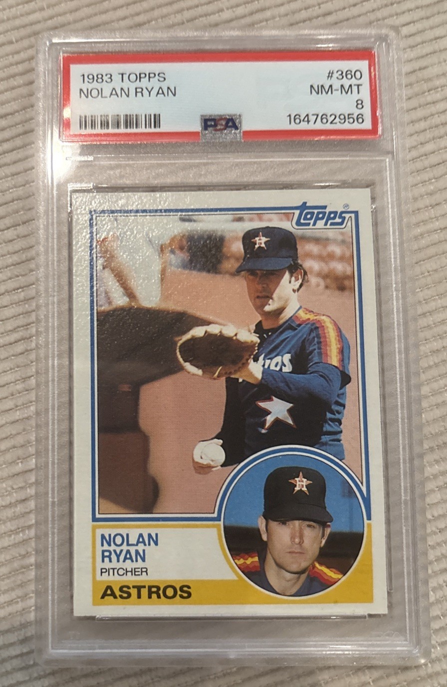 1983 Topps Nolan Ryan #360 Houston Astros HOF PSA 8 NM-MT