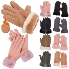 Windproof Thermal Heat Gloves Touchscreen Winter Warm Women Men Mittens US