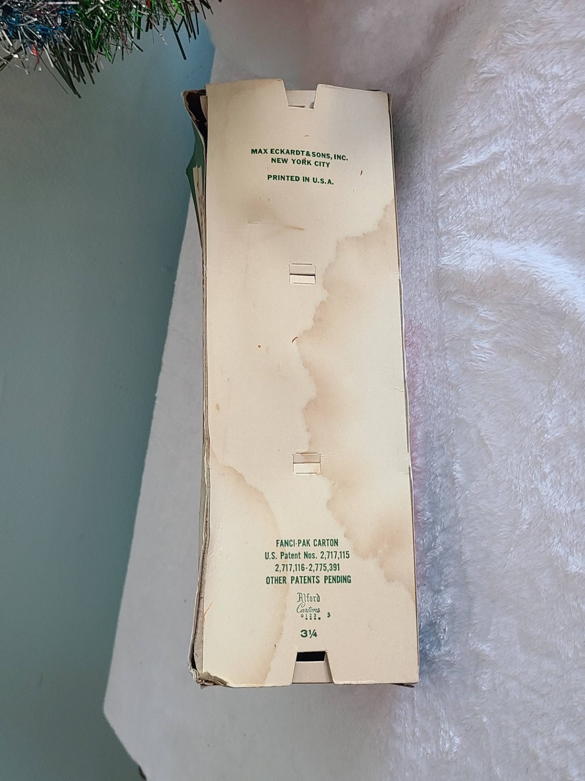 9 Vintage Shiny Brite Mercury Glass Ornaments in 3-Pack Sleeve / boxes 3.25"