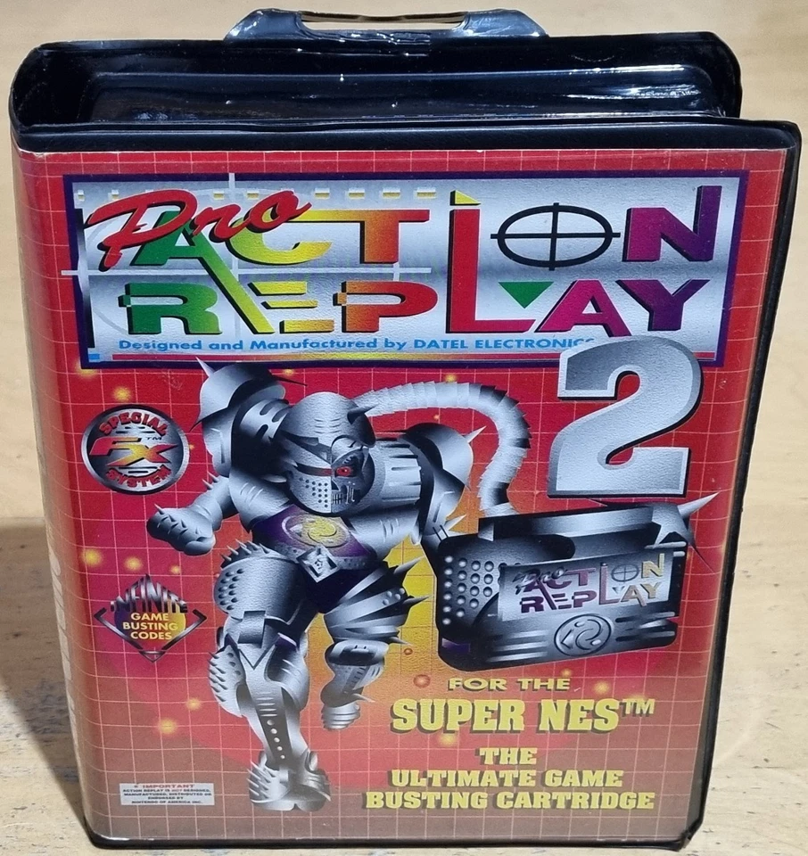 Pro Action Replay 2 for Super Nintendo SNES Datel Cheat Cart With Box & Manuals - Image 2 of 4