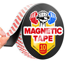Super Sticky Magnetic Tape 10 Feet X 1 Inch - Stong Magnet Strip with Adhesive