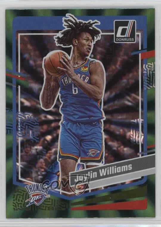 2023-24 Panini Donruss Holo Green Laser Jaylin Williams #178 g6p