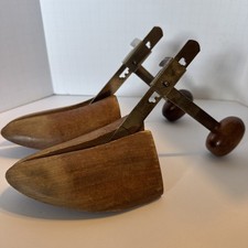 VINTAGE Adjustable Wood Metal Shoe Tree Form Insert Stretcher