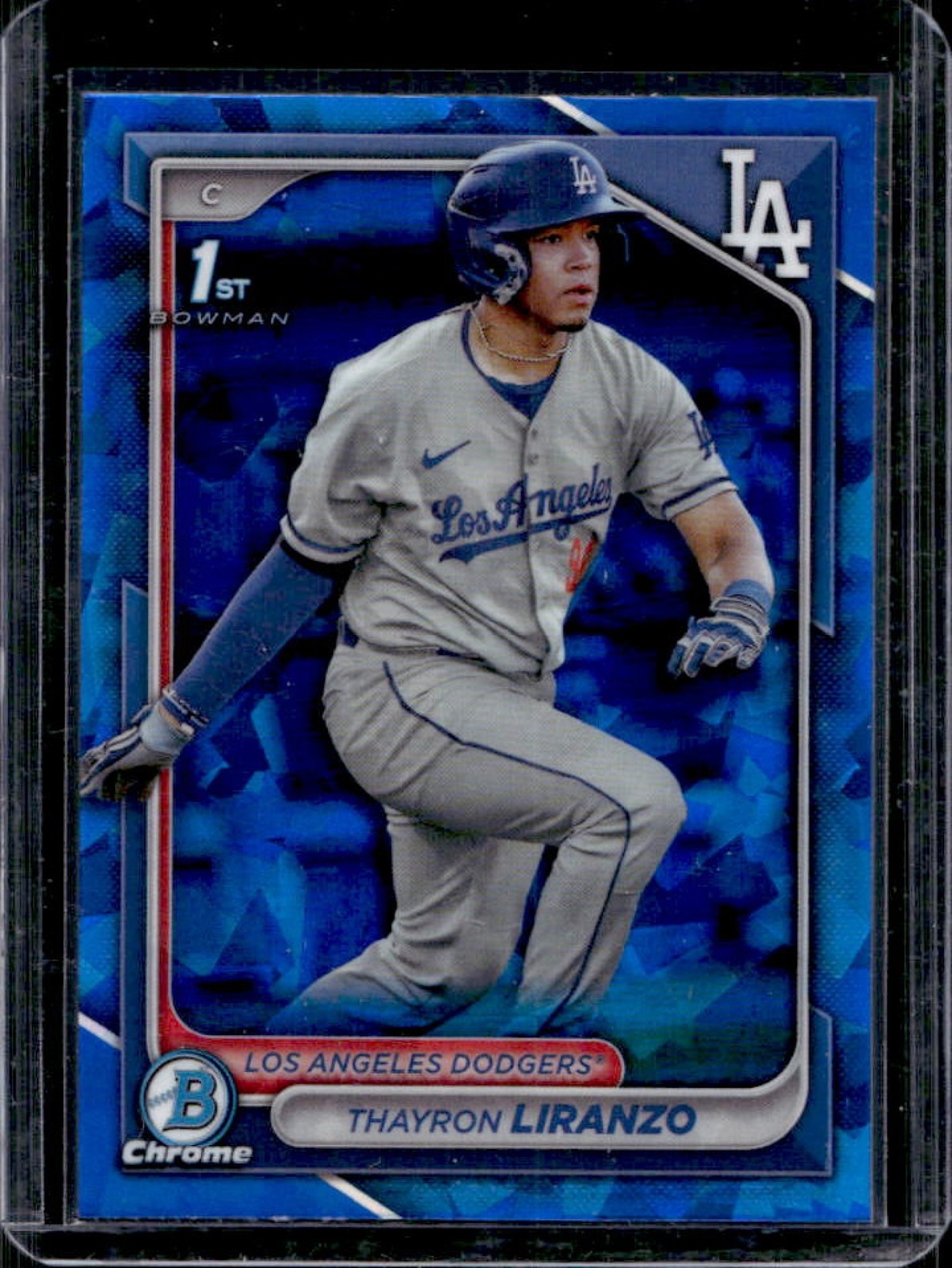 2024 Bowman Chrome Sapphire Thayron Liranzo 1st Prospect #BCP-182 Dodgers