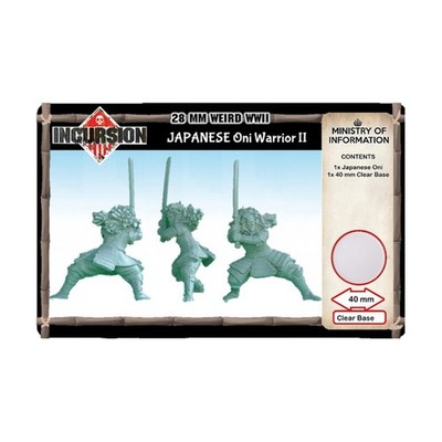 Tabletop Boardgames Historical Minis 28mm Japanese Oni Warrior w/Sword Pack New