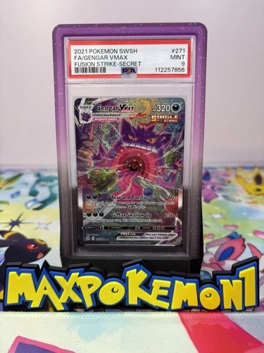 Pokemon TCG Gengar VMax 271/264 Alternative Art Secret Fusion Strike PSA 9 MINT