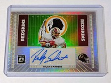 2025 Optic Football Ricky Sanders Hashmarks Auto Washington Redskins #HM-RI