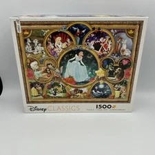 Disney Classics Collage 1500 Jigsaw Puzzle Ceaco 100% Complete Smoke Free Home