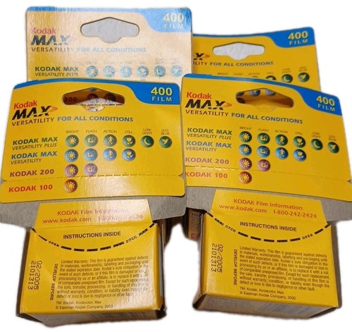 4 Rolls of Expired 2005 Kodak Max Versatility 400 Film 36 Exposer  - Picture 3 of 5