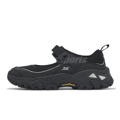 Skechers D Lites Hiker-Navolato Black Silver Women Casual Shoes