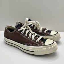 Men  s 5/ Women  s 7 - Converse Chuck 70 Low Custom Brown  Black Pre-owned