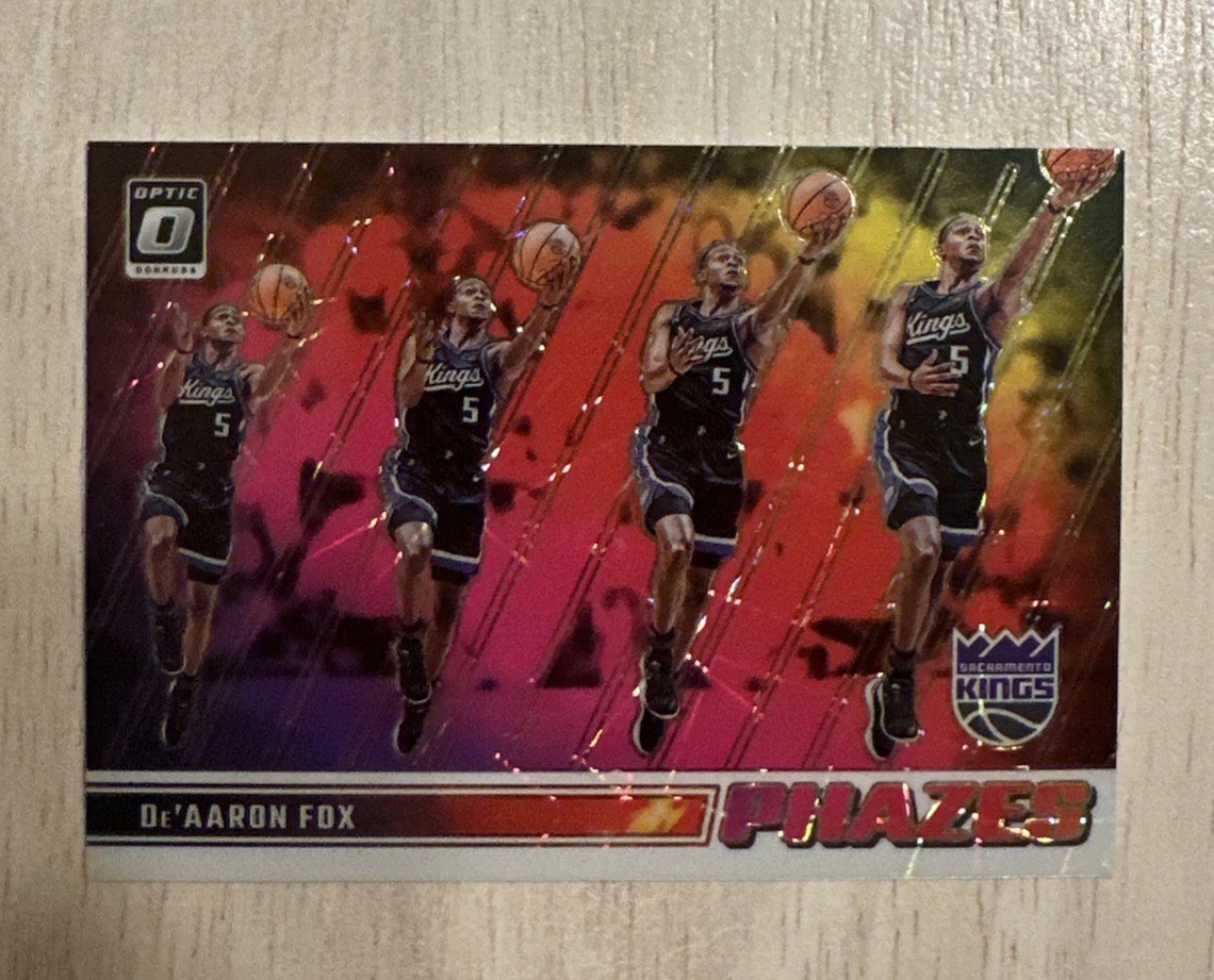 De'Aaron Fox Card 2023-24 Donruss Optic Phazes (Case Hit) #5 Spurs Kings