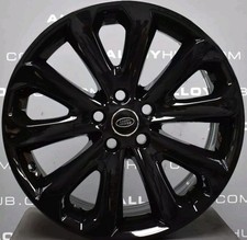 GENUINE RANGE ROVER L322 5002 20" INCH GLOSS BLACK BLACK ALLOY WHEELS SET X4