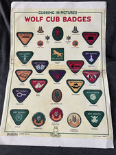 WOLF CUBS BADGE CHART (colour photocopy)