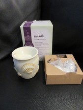 Scentsy Small Plug In Wax Warmer Seashells Ocean Nautical Retired Bulb NEW BOX