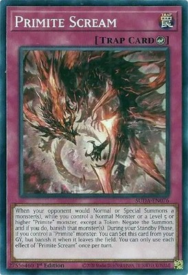 Yugioh! Primite Scream - SUDA-EN076 - Common - 1st Edition Near Mint, English