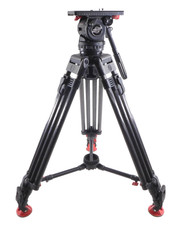 Sachtler Video 18 S1 Fluid Head w/ Heay Duty Carbon Fiber Tripod 18S1