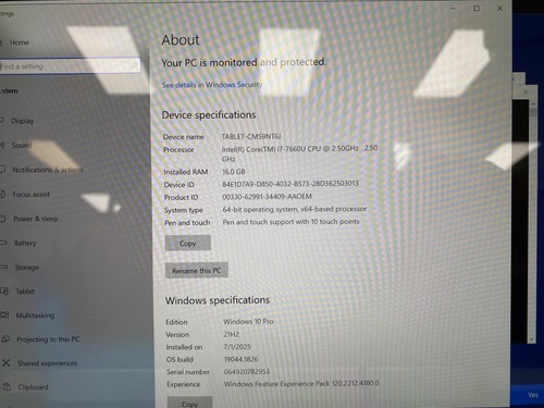 Microsoft Surface Pro 5 Tablet i7-7660U 2.5GHz 16GB RAM 512GB SSD Windows 10 Pro - Imagen 2 de 7