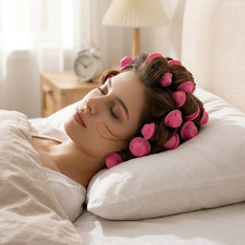 10Pcs Soft TPR Hair Curlers No Heat Sleep-In Hair Styling Rollers