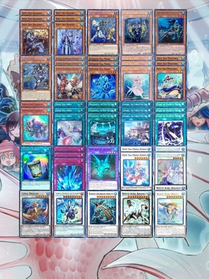 YuGiOh! DEEP SEA UMI DECK W/ WHITE AURA SYNCHRO SUPPORT [51 CARDS]